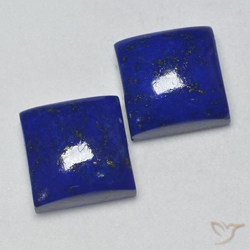 16.38 ctw Blue Lapis Lazuli Stones, Natural Lapis Lazuli in Square Cabochon Shape for Sale