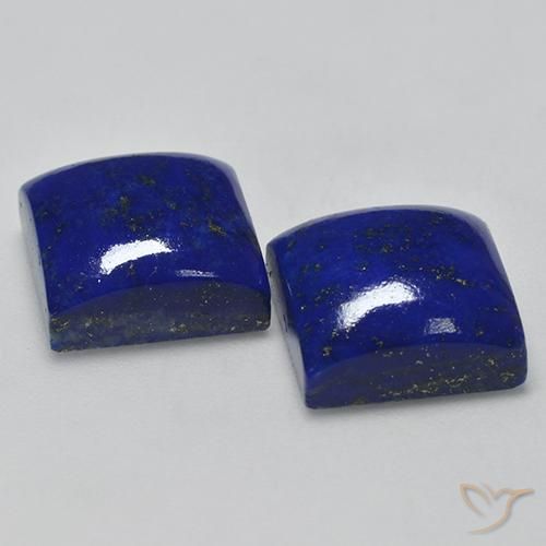Lapis Lazuli Gemstones in 11 x 11 mm (calibrated) Size for Sale, Lapis Lazuli Stones in Electric Blue Color