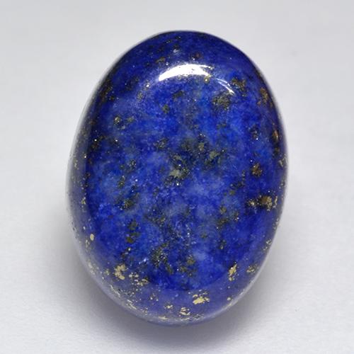 Bright Blue Lapis Lazuli Gem - 11.2ct Oval Cabochon (ID: 523870)