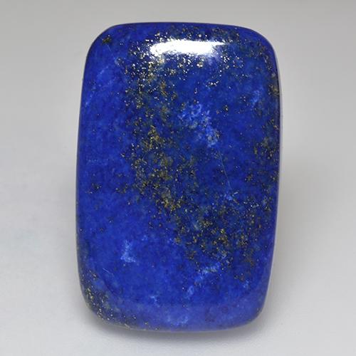 Electric Blue Lapislazuli Edelstein - 37.3ct Kissen Cabochon (ID: 525018)