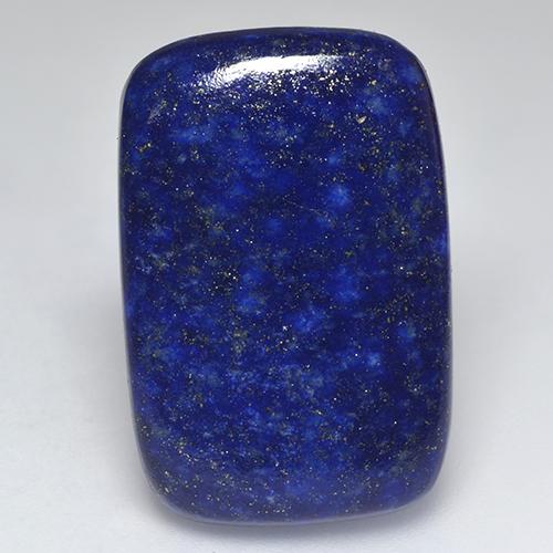 Dark Blue Lapis Lazuli Gem - 34.4ct Cushion Cabochon (ID: 525028)