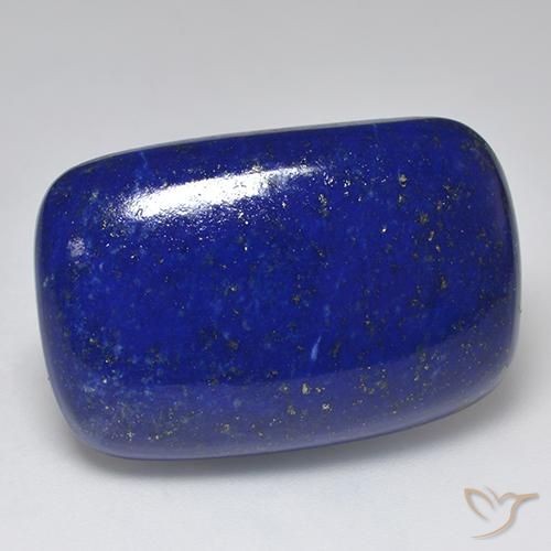 46.24 ct Blue Lapis Lazuli Stone, Natural Lapis Lazuli in Cushion Cabochon Shape for Sale