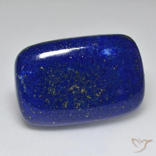 44.36 ct Blue Lapis Lazuli Stone, Natural Lapis Lazuli in Cushion Cabochon Shape for Sale