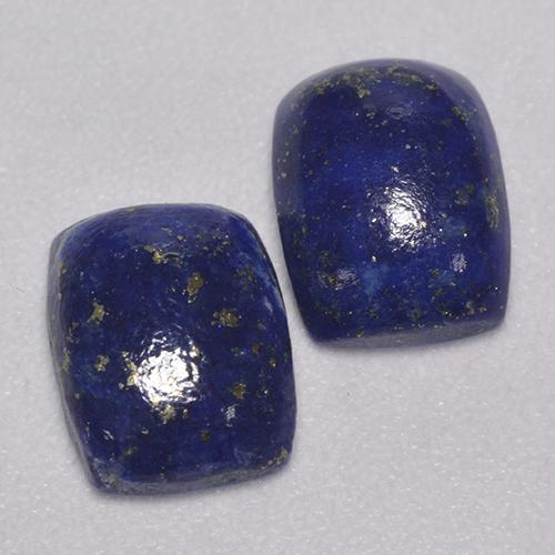 Azul oscuro Lapislázuli Gema - 1.4ct Cabujón forma Cojín (ID: 526552)