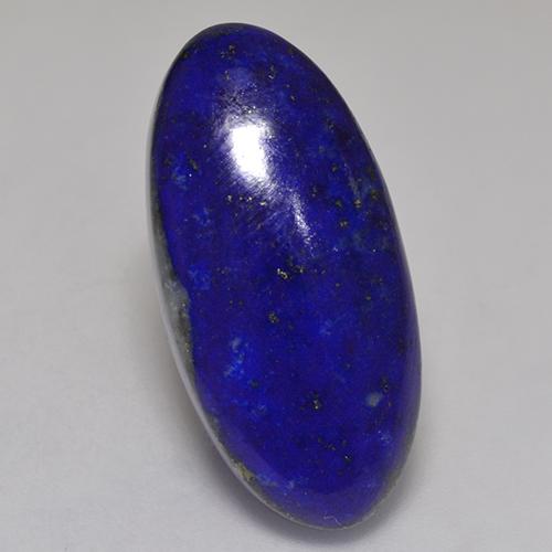 Dark Blue Lapis Lazuli Gem - 17.7ct Oval Cabochon (ID: 527205)