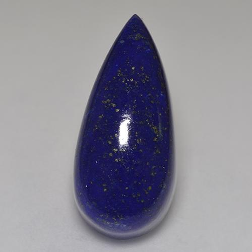 Very Deep Blue Lapis Lazuli Gem - 35.3ct Pear Cabochon (ID: 527207)