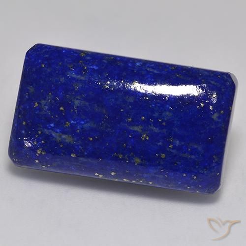 Bleu marine intense Lapis-lazuli gemme - 34.5ct Octagon Cabochon (ID: 527212)