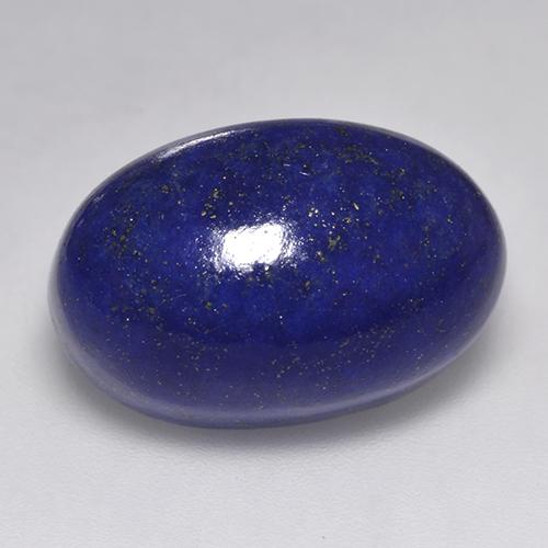 Azul oscuro Lapislázuli Gema - 15.6ct Cabujón Óvalo (ID: 527225)