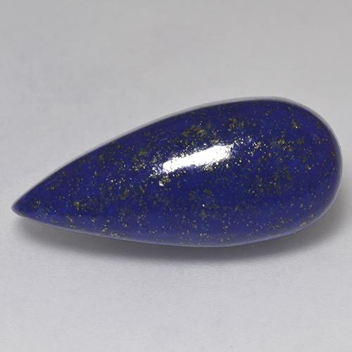 Dark Blue Lapis Lazuli Gem - 16ct Pear Cabochon (ID: 527228)