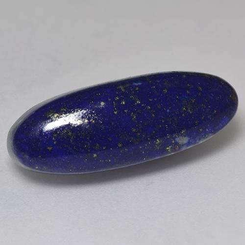 Very Deep Blue Lapis Lazuli Gem - 17.2ct Oval Cabochon (ID: 527229)