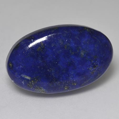 Dark Blue Lapis Lazuli Gem - 26ct Oval Cabochon (ID: 527230)