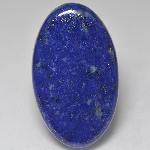34.75 ct Blue Lapis Lazuli Stone, Natural Lapis Lazuli in Oval Cabochon Shape for Sale