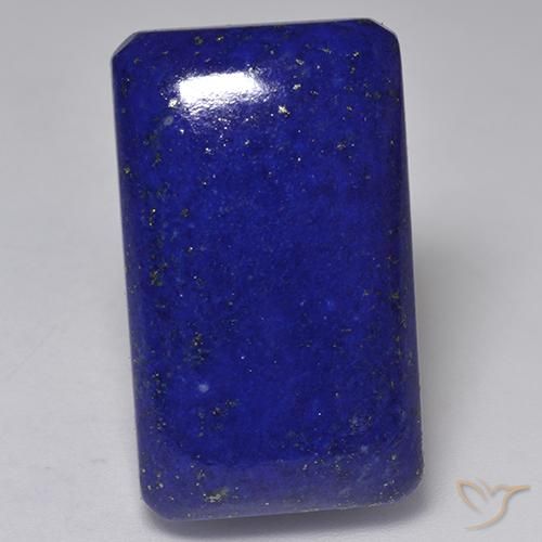 29.69 ct Blue Lapis Lazuli Gemstone, Lapis Lazuli Gem in Octagon Cabochon Shape for Sale.