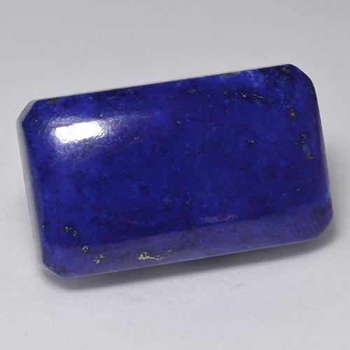 25,2 x 15,1mm octagonschliff blauer Lapislazuli aus Afghanistan, Gewicht 27,49 ct, 1 Stück Lapislazuli - Farbe: Intensives Marineblau, natürlicher Edelstein in Opaque Reinheit, Mohs-Härte von 5 - 6, Photo A
