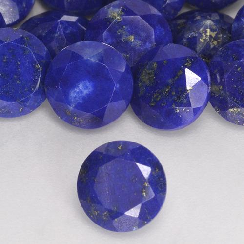0.80 ct Blue Lapis Lazuli Stone, Natural Lapis Lazuli in Round Facet Shape for Sale