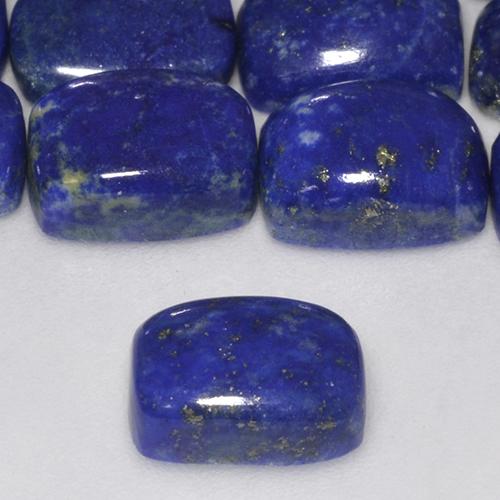 Lapislázuli Azul Forma Cojín de 8,1 x 6mm - Peso promedio. 1,4 ct cada uno, Lapislázuli de 8,1 x 6mm que se vende por pieza, Color: Azul oscuro, Claridad: Opaco, Piedra preciosa natural No tratado, Dureza Mohs 5 - 6, Photo A