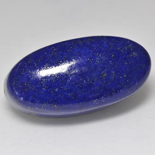 Dark Blue Lapis Lazuli Gem - 28.3ct Oval Cabochon (ID: 527841)