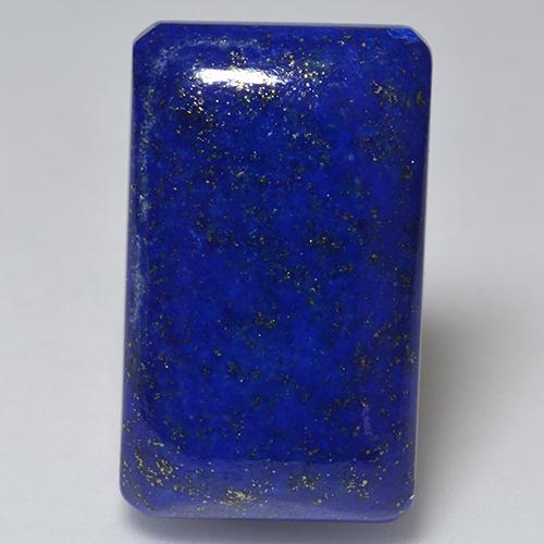Lapis-lazuli Bleu octagon cabochon d'Afghanistan, 25,1 x 15,1mm, poids de 29,27 ct, pierre gemme naturelle Non traité de pureté Opaque , 1 pièce Lapis-lazuli, couleur Bleu marine intense, dureté Mohs de 5 à 6, Photo A