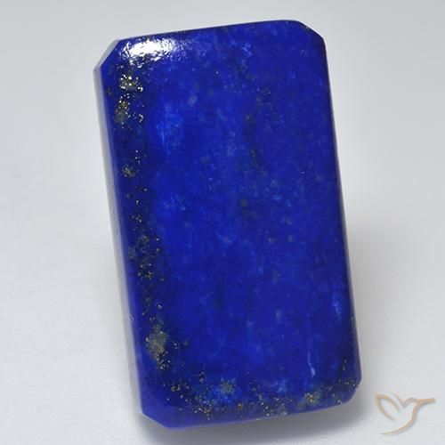 Lapis-lazuli Bleu octagon cabochon 25,5 x 15mm d'Afghanistan, poids de 28,38 ct, pierre gemme naturelle Non traité de pureté Opaque , 1 pièce Lapis-lazuli, couleur : Bleu électrique, dureté de Mohs de 5 à 6, Photo A
