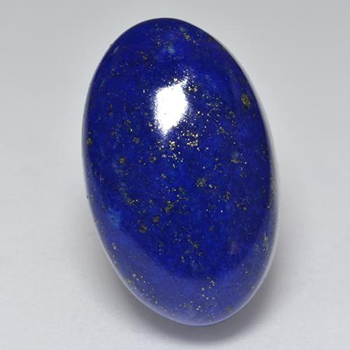 Intense Navy Blue Lapis Lazuli Gem - 24.8ct Oval Cabochon (ID: 528112)
