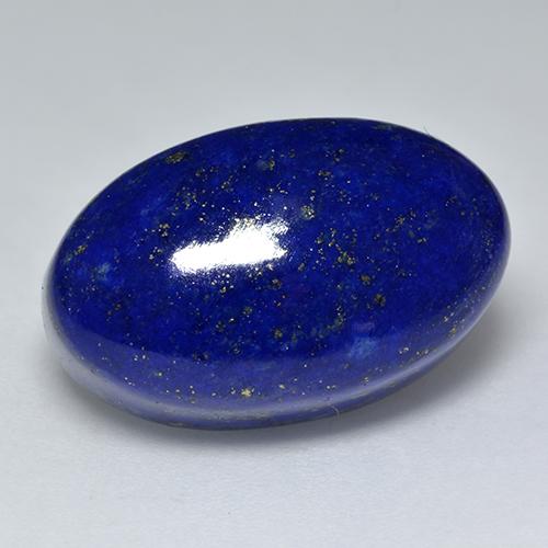 24.84 ct Blue Lapis Lazuli Stone, Natural Lapis Lazuli in Oval Cabochon Shape for Sale