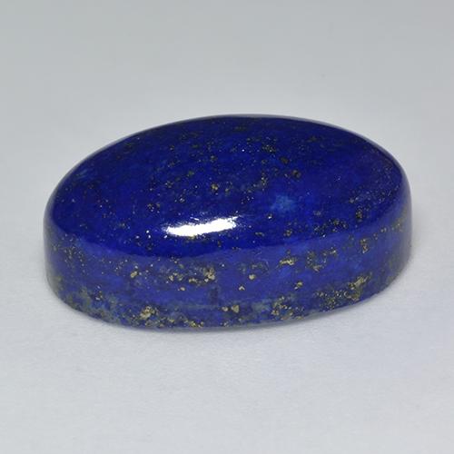 Lapis Lazuli Gemstone in 21.7 x 13.6 mm Size for Sale, Lapis Lazuli Stone in Intense Navy Blue Color