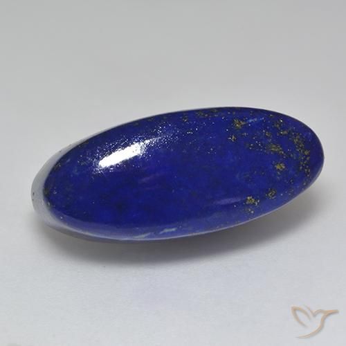 25.74 ct Blue Lapis Lazuli Stone, Natural Lapis Lazuli in Oval Slice Shape for Sale