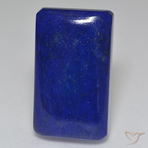 Lapis-lazuli Bleu octagon cabochon 32,46 ct d'Afghanistan, dimension 25,2 x 15mm, pierre gemme naturelle Non traité, pureté Opaque , 1 pièce Lapis-lazuli de couleur Bleu marine intense, dureté Mohs de 5 à 6, Photo A