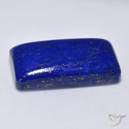 Lapis Lazuli Gemstone in 25.6 x 14.9 mm Size for Sale, Lapis Lazuli Stone in Intense Navy Blue Color