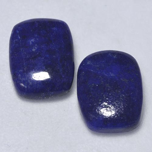 Dark Blue Lapis Lazuli Gem - 1.1ct Cushion Cabochon (ID: 528296)