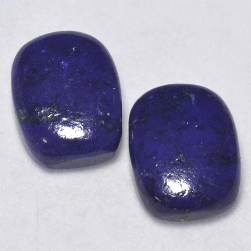 Azul muy intenso Lapislázuli Gema - 1.2ct Cabujón forma Cojín (ID: 528299)