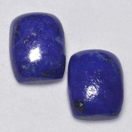 Intense Navy Blue Lapis Lazuli Gem - 1.5ct Cushion Cabochon (ID: 528303)