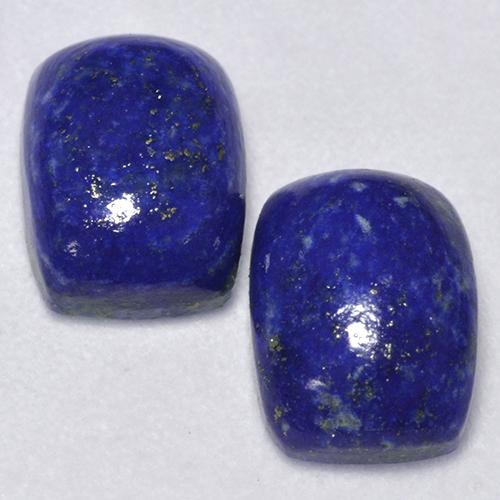 Blue Lapis Lazuli 17 Carat 2 Pcs Cushion From Afghanistan Gemstones