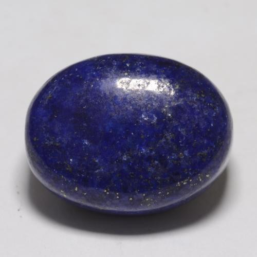 Very Deep Blue Lapis Lazuli Gem - 17.2ct Oval Cabochon (ID: 550553)