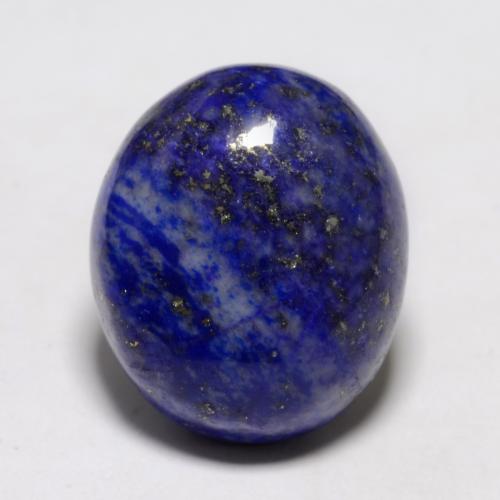 Dark Blue Lapis Lazuli Gem - 10.9ct Oval Cabochon (ID: 550557)