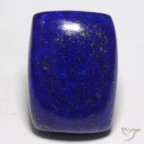 22.44ct Natural Intense Navy Blue Lapis Lazuli, Cushion, Opaque
