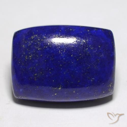 22.44 ct Blue Lapis Lazuli Stone, Natural Lapis Lazuli in Cushion Cabochon Shape for Sale