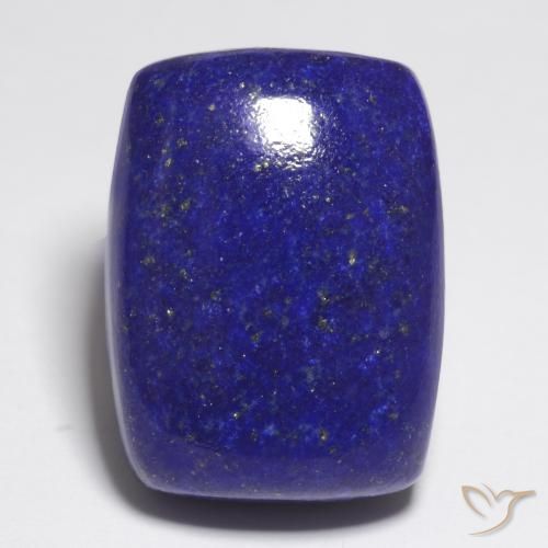 23.79 ct Blue Lapis Lazuli Gemstone, Lapis Lazuli Gem in Cushion Cabochon Shape for Sale.