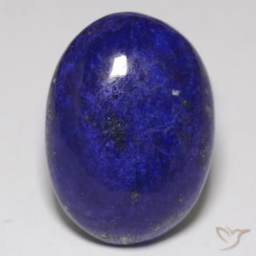 10.92 ct Oval Lapis Lazuli, 16.9 x 12.3 mm From Afghanistan, Photo A
