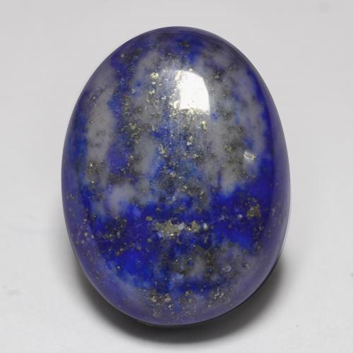 Navy Blue Lapis Lazuli Gem - 13.3ct Oval Cabochon (ID: 551513)
