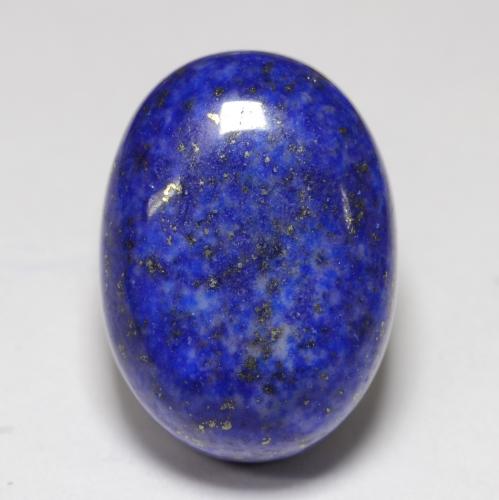 tiefblau Lapislazuli Edelstein - 12.2ct Oval Cabochon (ID: 551515)