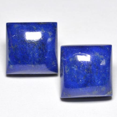 Bright Blue Lapislazzulo Gem - 8.2ct Cabochon quadrato (ID: 552962)