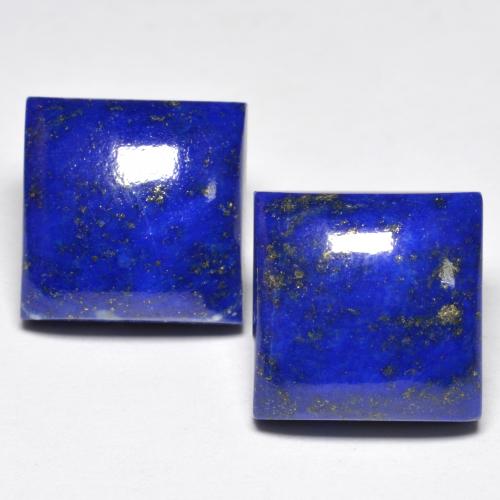 Azul claro Lapislázuli Gema - 7.4ct Cabujónes Cuadrado (ID: 552963)
