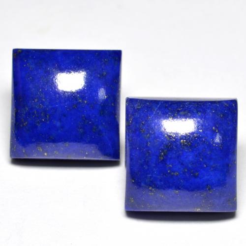 Electric Blue Lapislazzulo Gem - 7.9ct Cabochon quadrato (ID: 552964)