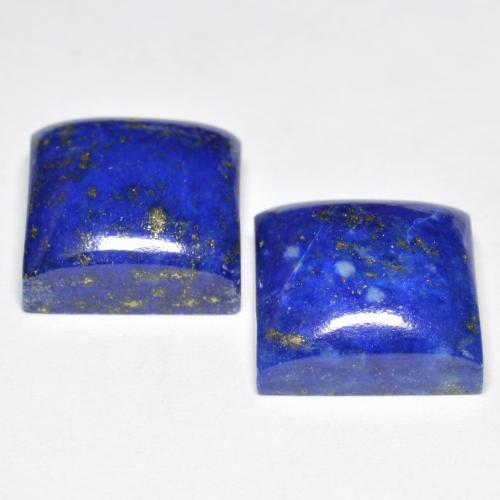 Lapis Lazuli Gemstones in 11 x 11 mm (calibrated) Size for Sale, Lapis Lazuli Stones in Electric Blue Color