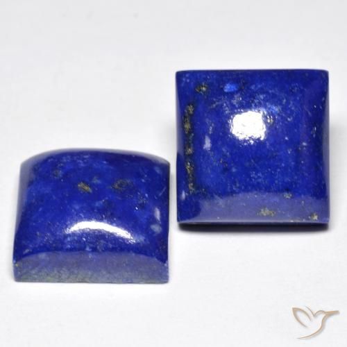 15.22 ctw Blue Lapis Lazuli Stones, Natural Lapis Lazuli in Square Cabochon Shape for Sale