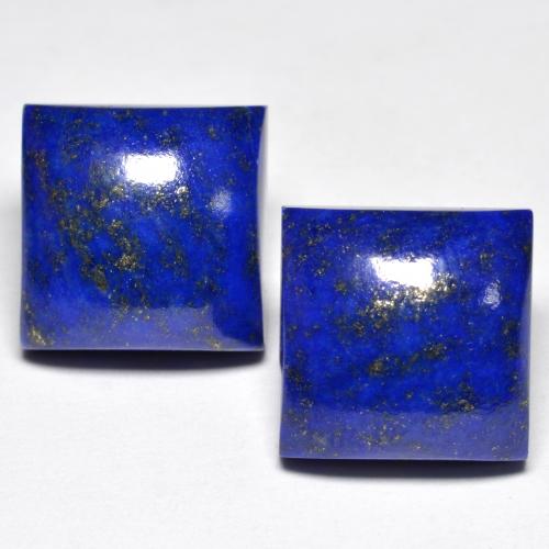 Hellblau Lapislazuli Edelstein - 8.1ct Quadrat Cabochon (ID: 552970)