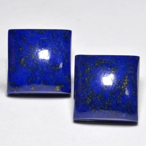 Intense Navy Blue Lapis Lazuli Gem - 7.9ct Square Cabochon (ID: 553343)