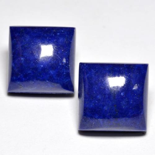 Intense Navy Blue Lapislazzulo Gem - 7.6ct Cabochon quadrato (ID: 553345)