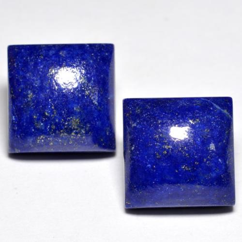Intense Navy Blue Lapislazzulo Gem - 7.6ct Cabochon quadrato (ID: 553346)